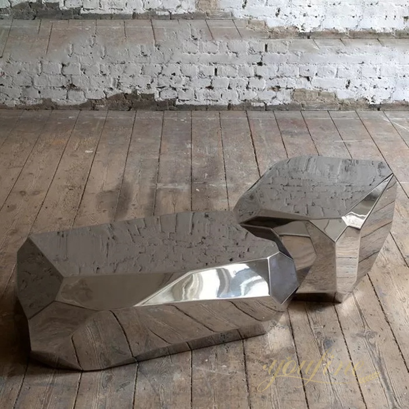 Stainless Steel Boulder Benches