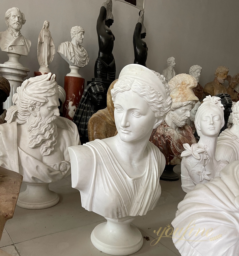 Versailles Marble Diana the Huntress Bust - YouFine