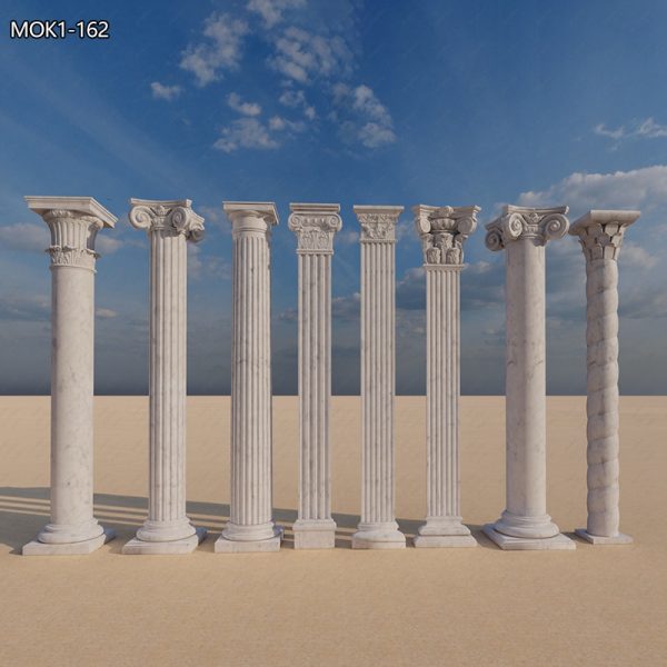 Wholesale Greek White Marble Column from Supplier MOK1-162