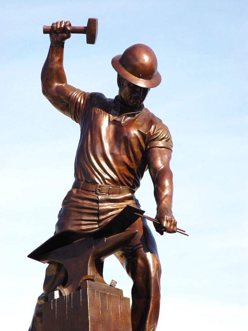 bronze Famous Boilermaker Sculpture
