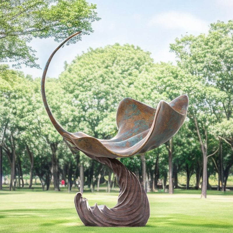 bronze Stingray Animal Sculpture Art