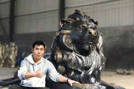 Bronze Outdoor Lion Statue BABL-06