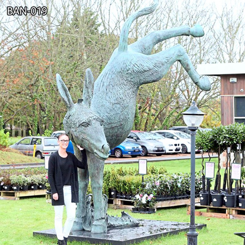 Bronze Large Guernsey Donkey Statue Outdoor Garden Decoration for Sale