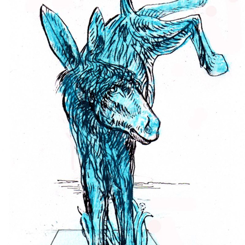 garden donkey statue design