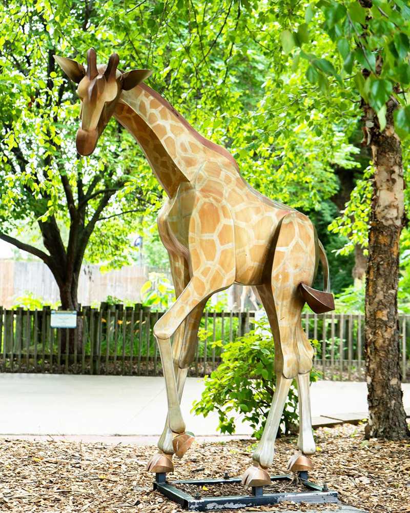 giraffe Sculptures bronze art