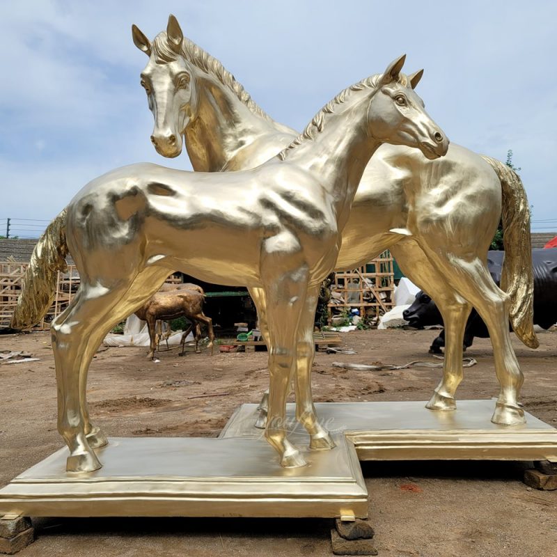 golden Mare and Foal Statue