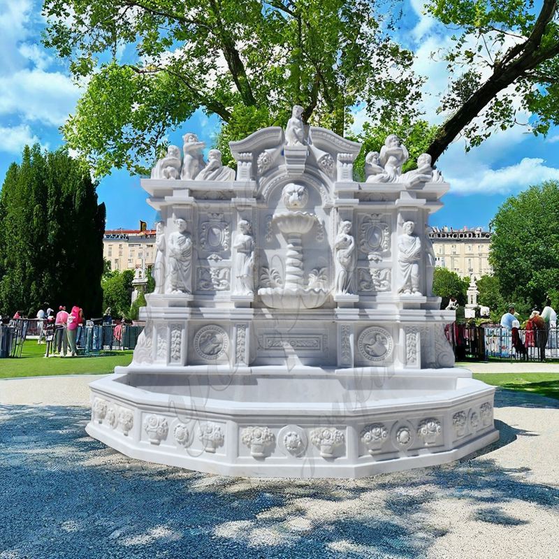 Marble Large Outdoor Wall Fountain MOK1-164
