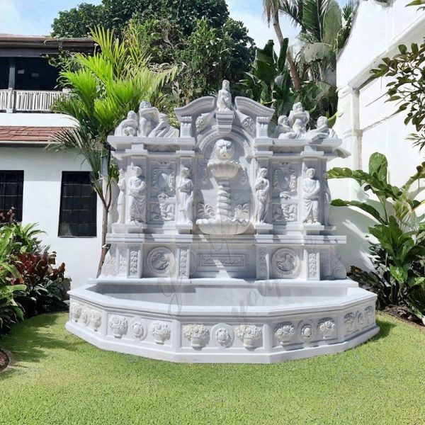marble wall outdoor fountain