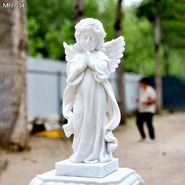 Marble-Cherub-Statue-for-Garden-Decor