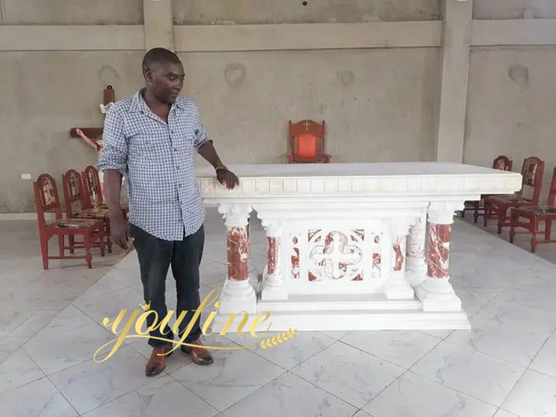 Catholic Modern White Marble Church Altar feedback