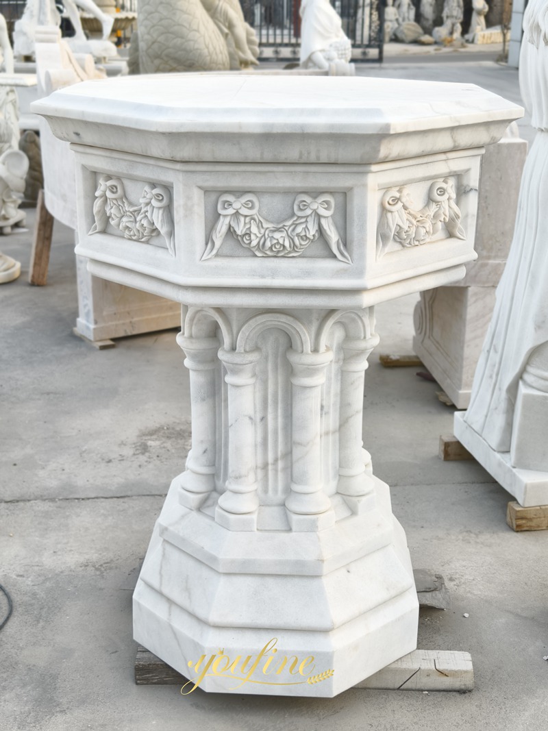 Catholic Octagonal Baptismal Font