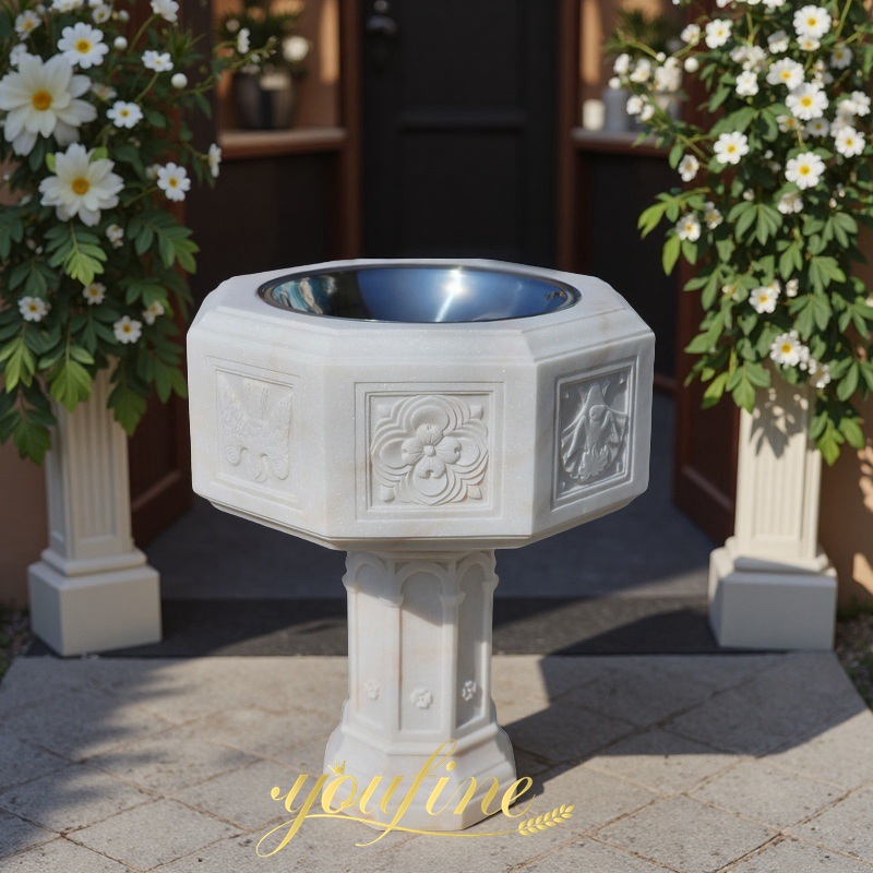 Church Octagonal Baptismal Font