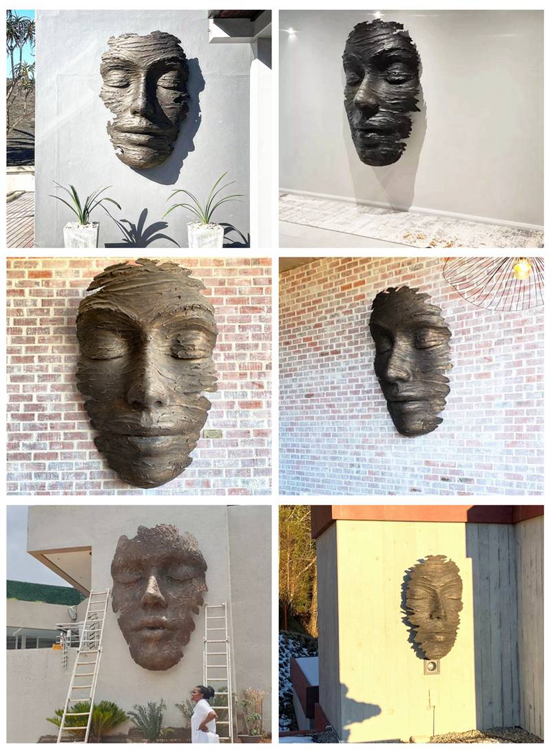 Famous Large bronze face sculpture
