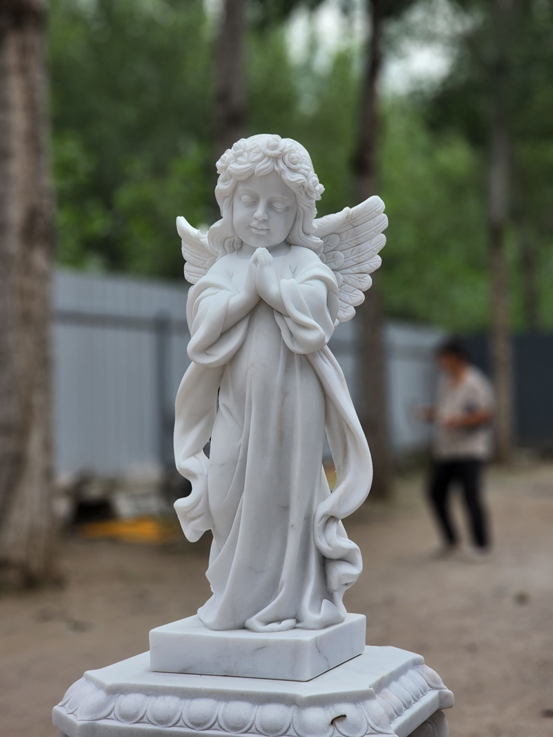 Marble Cherub Statue