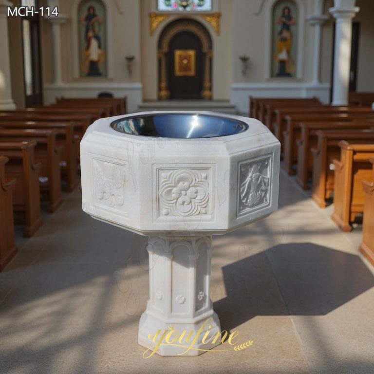 Marble Church Octagonal Baptismal Font