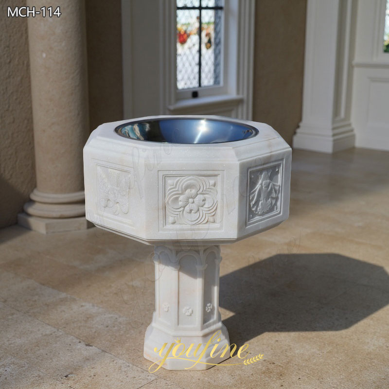 Marble Octagonal Baptismal Font