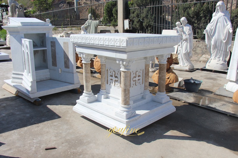 Modern White Marble Church Altar Table