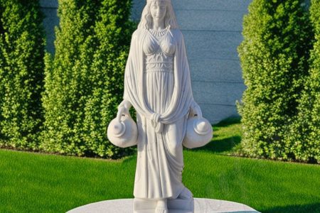 Outdoor Marble Lady Garden Ornament Statue for Sale