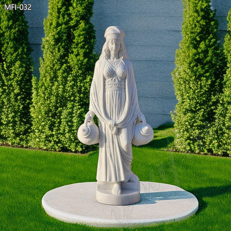 Outdoor Marble Lady Garden Ornament Statue for Sale