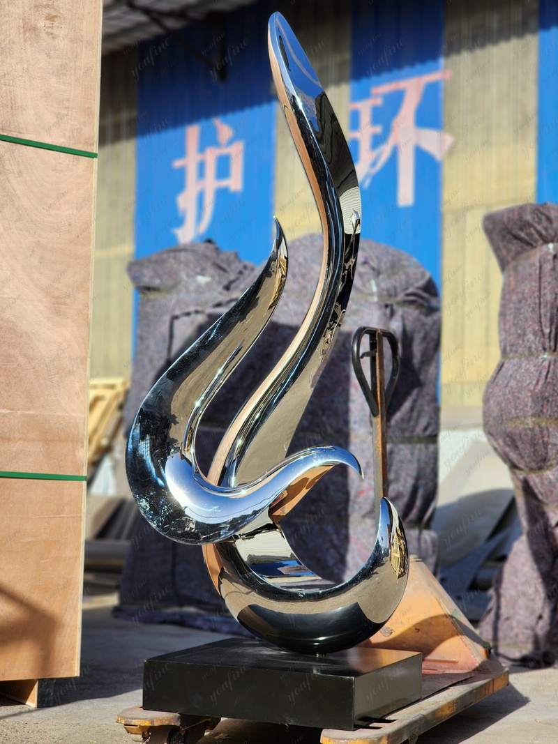 Outdoor Stainless Steel Sculpture Abstract Art Decor for Sale 