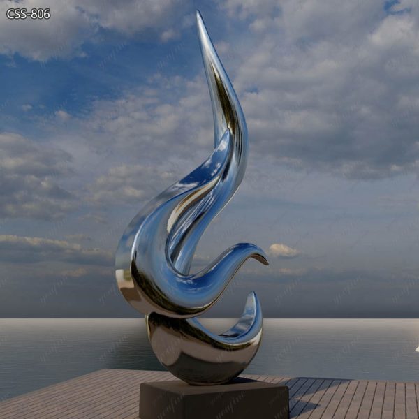 Outdoor Stainless Steel Sculpture Abstract Art Decor for Sale