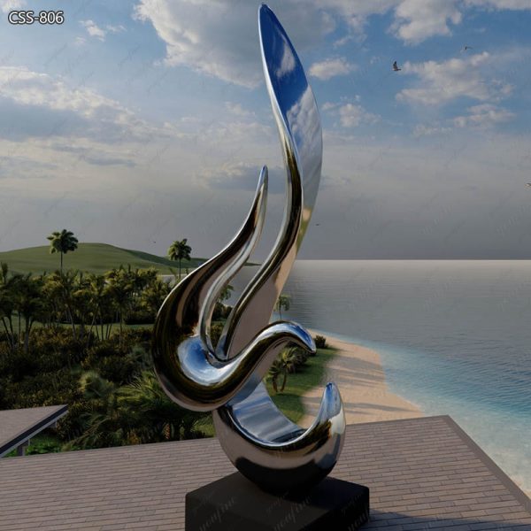 Outdoor Stainless Steel Sculpture Abstract Art Decor for Sale
