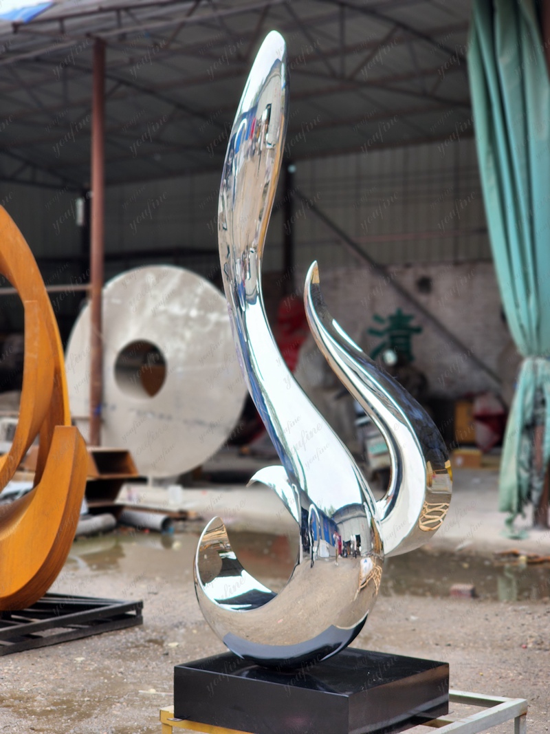 Outdoor Stainless Steel Sculpture Abstract Art Decor for Sale