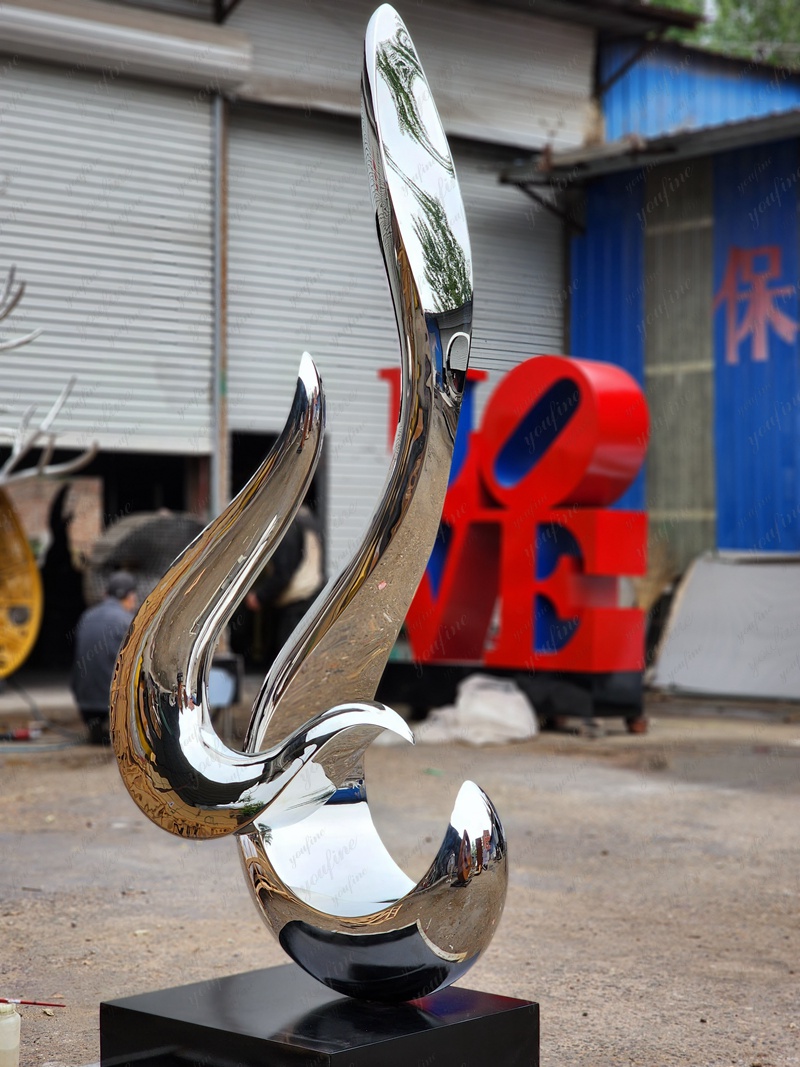 Outdoor Stainless Steel Sculpture Abstract Art Decor for Sale 