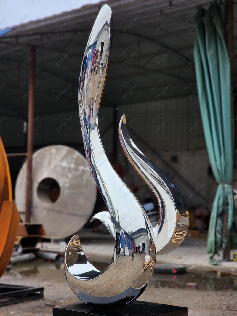 Outdoor Stainless Steel Sculpture Abstract Art Decor for Sale 