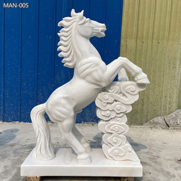 Outdoor-White-Marble-Horse-Statue-Decor-for-Sale
