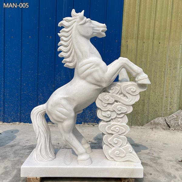 Outdoor-White-Marble-Horse-Statue-Decor-for-Sale