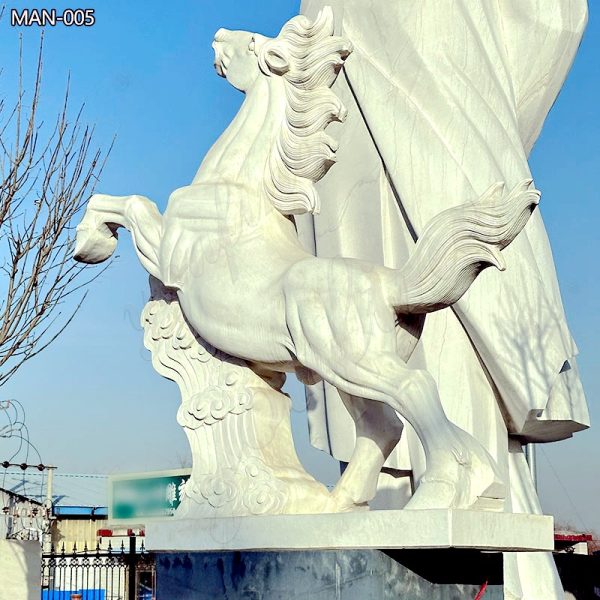 Outdoor-White-Marble-Standing-Horse-Statue-Decor-for-Sale