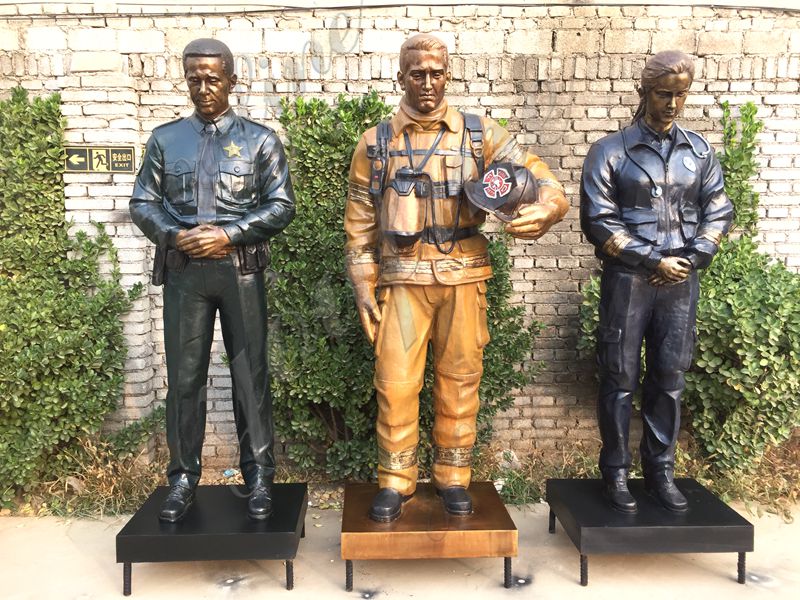 bronze Military statue
