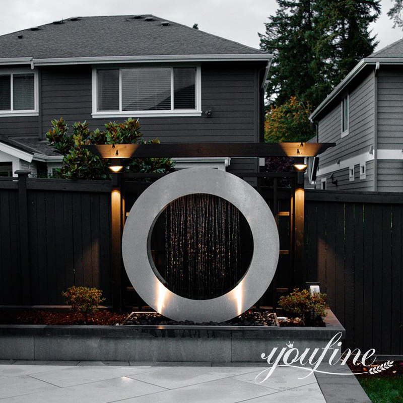 outdoor yard decorative ring fountain