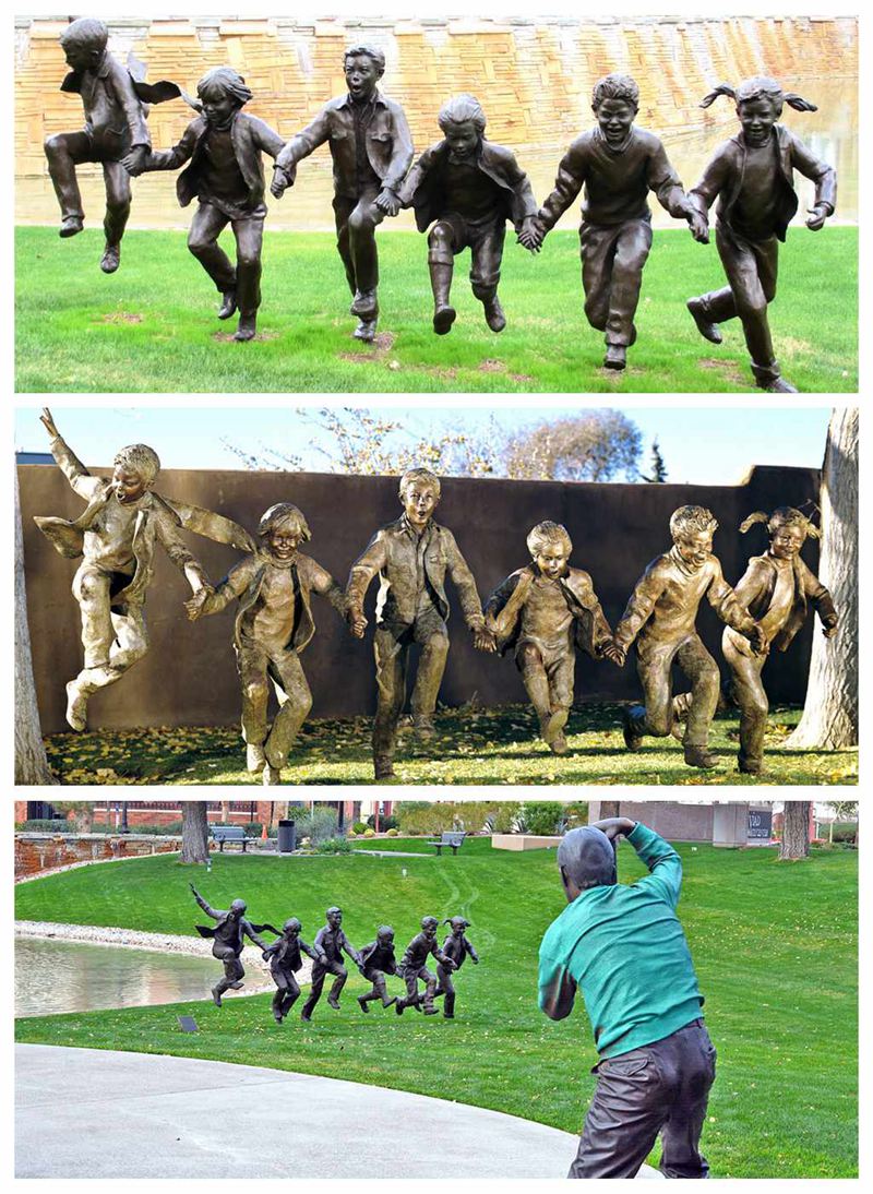 garden Bronze Children