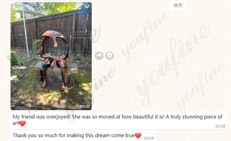 grief sculpture Feedback from our US Customers