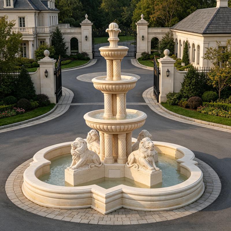 marble egyptian fountain for garden