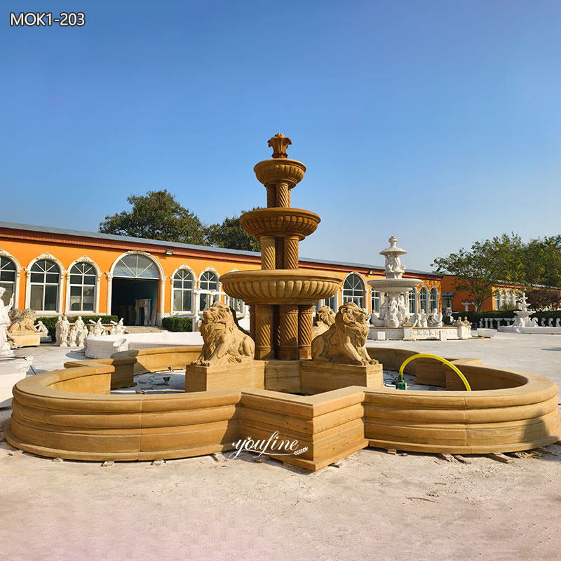 marble egyptian water fountain