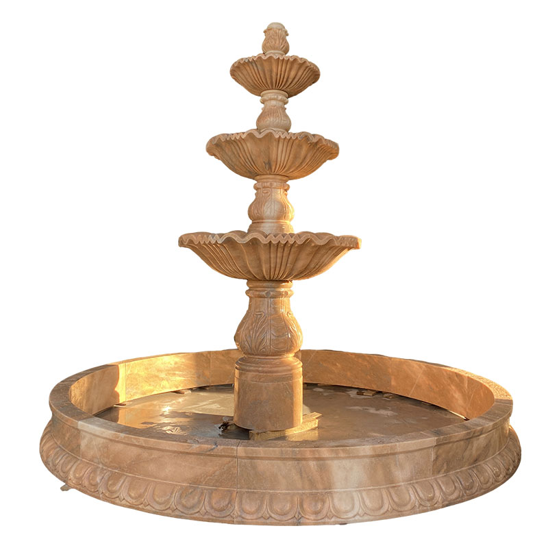 marble front yard fountains