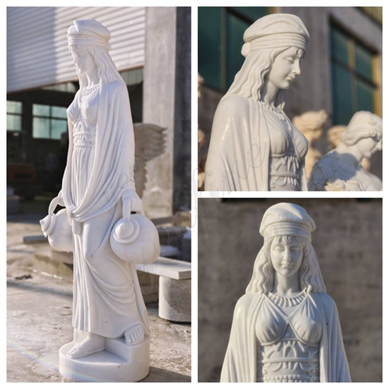 marble lady sculpture detail