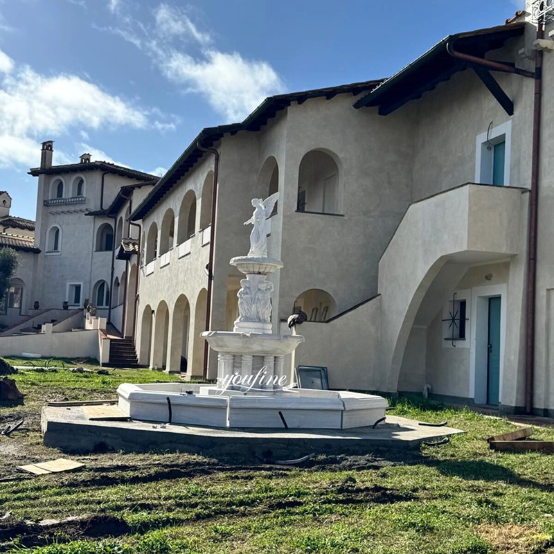 marble white Female Angel Fountain feedback