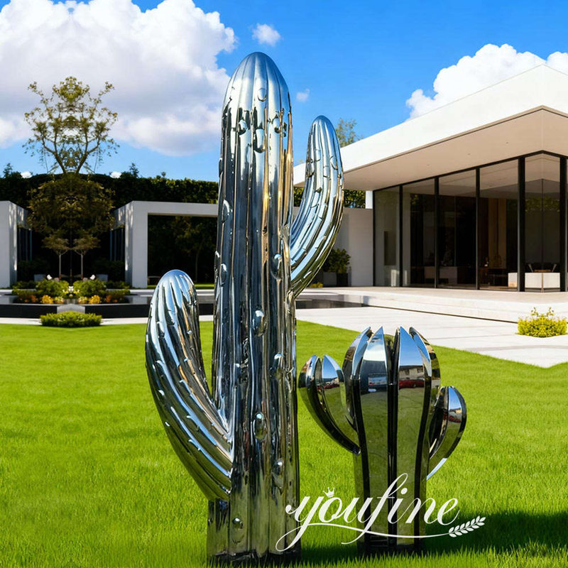 cactus sculpture for yard decor