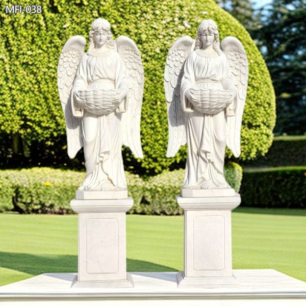 Angel-in-Marble-Statue-Outdoor-Decor-for-Sale