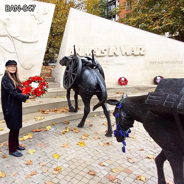 David Backhouse Sculptor Animals in War Memorial Military Statue Replica