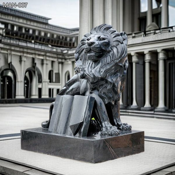 Black-Granite-Lion-sculpture