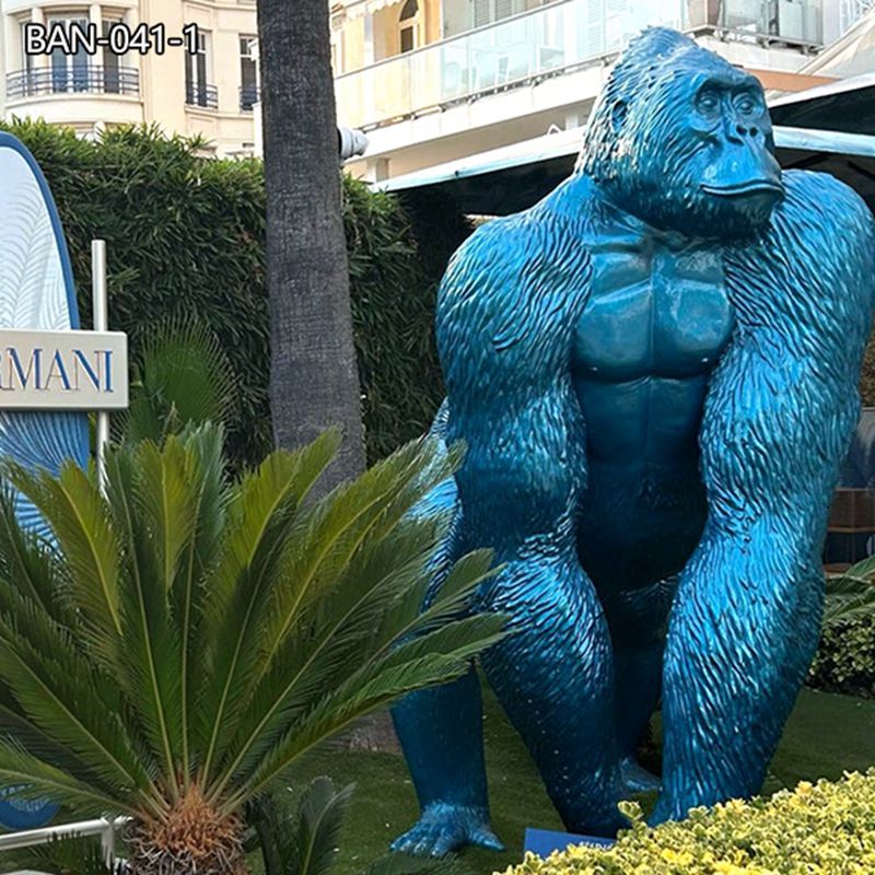 Bronze Giant Gorilla Statue Outdoor Garden Art for Sale