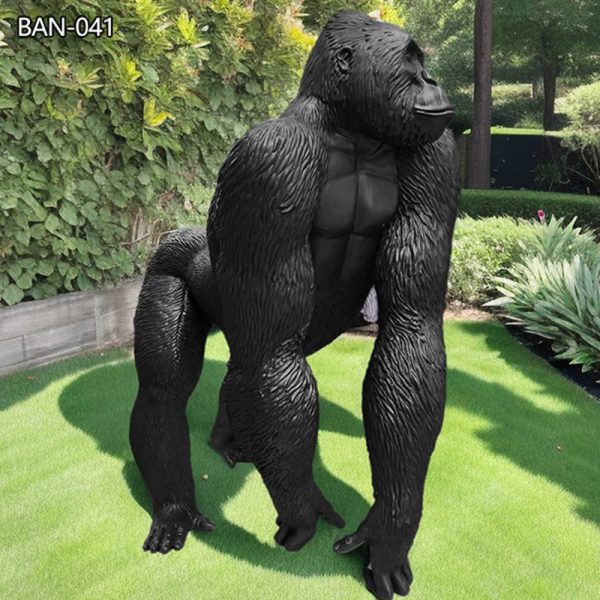 Bronze gorilla statue for sale