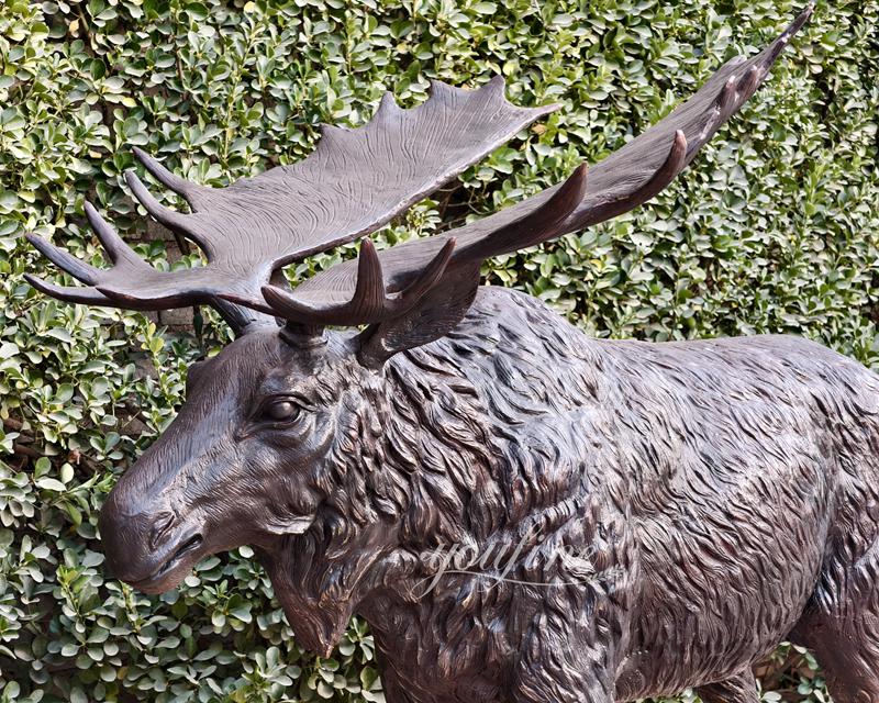 large Bronze moose lawn art