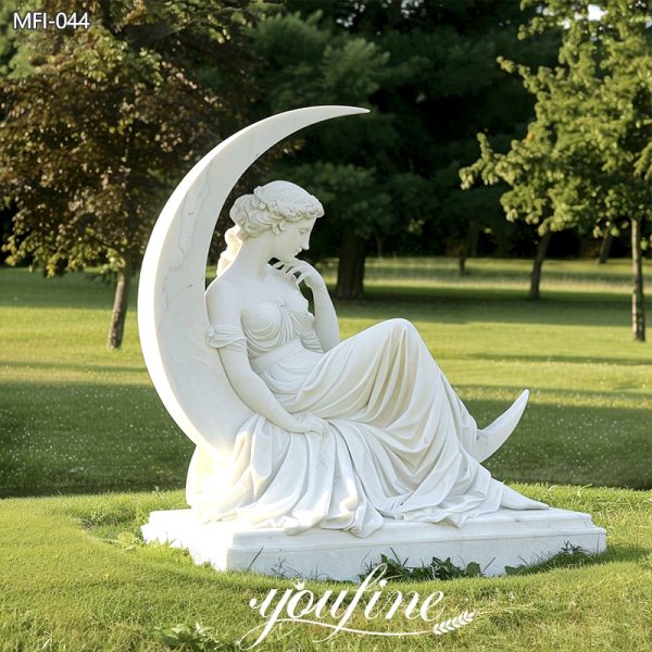 Custom-Marble-Female-Garden-Statues-Moon-Girl-Design