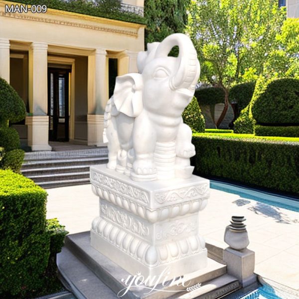 Hand-Carved-Marble-Stone-Elephant-Statue